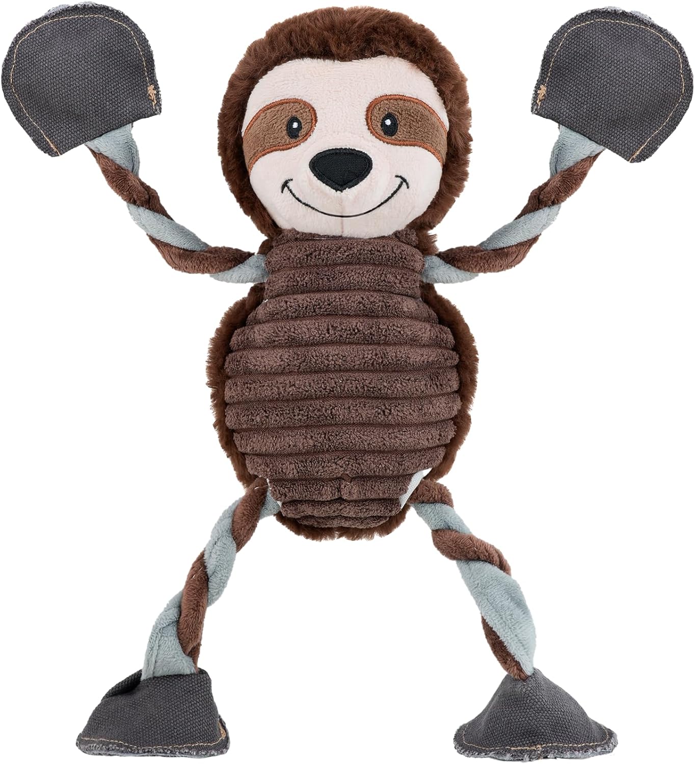 Squeaky Dog Toy for Small Medium Large Dogs – Plush Dog Chew Toy with 5 Squeakers, Interactive and Durable Pet Toy for Chewing and Playing